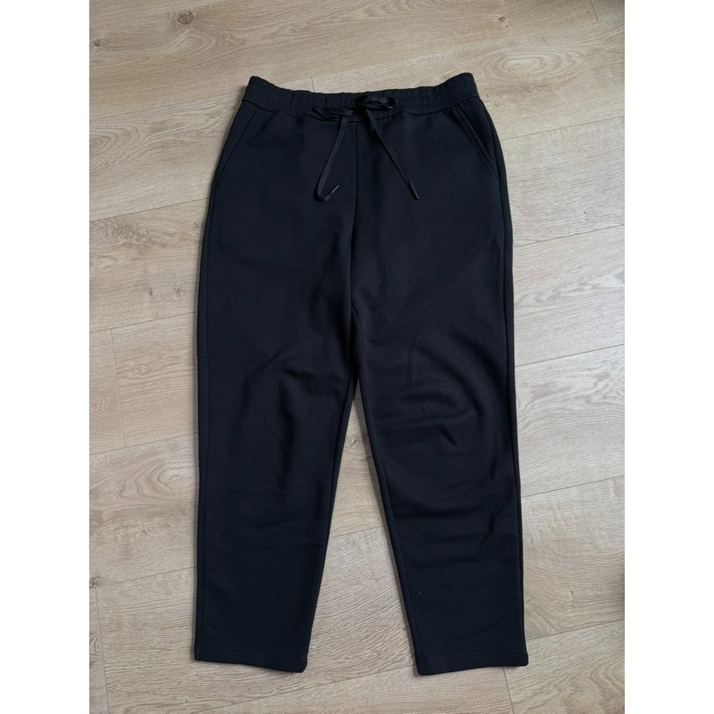 EUC Eileen Fisher Pant Womens Pull On Stretch Tapered Black organic cotton sz SP